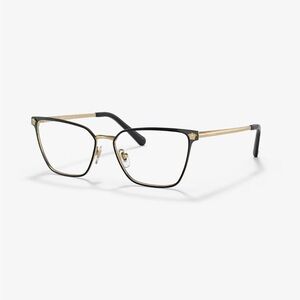 Versace VE1275 1433: Matte Black and Gold Women's Glasses